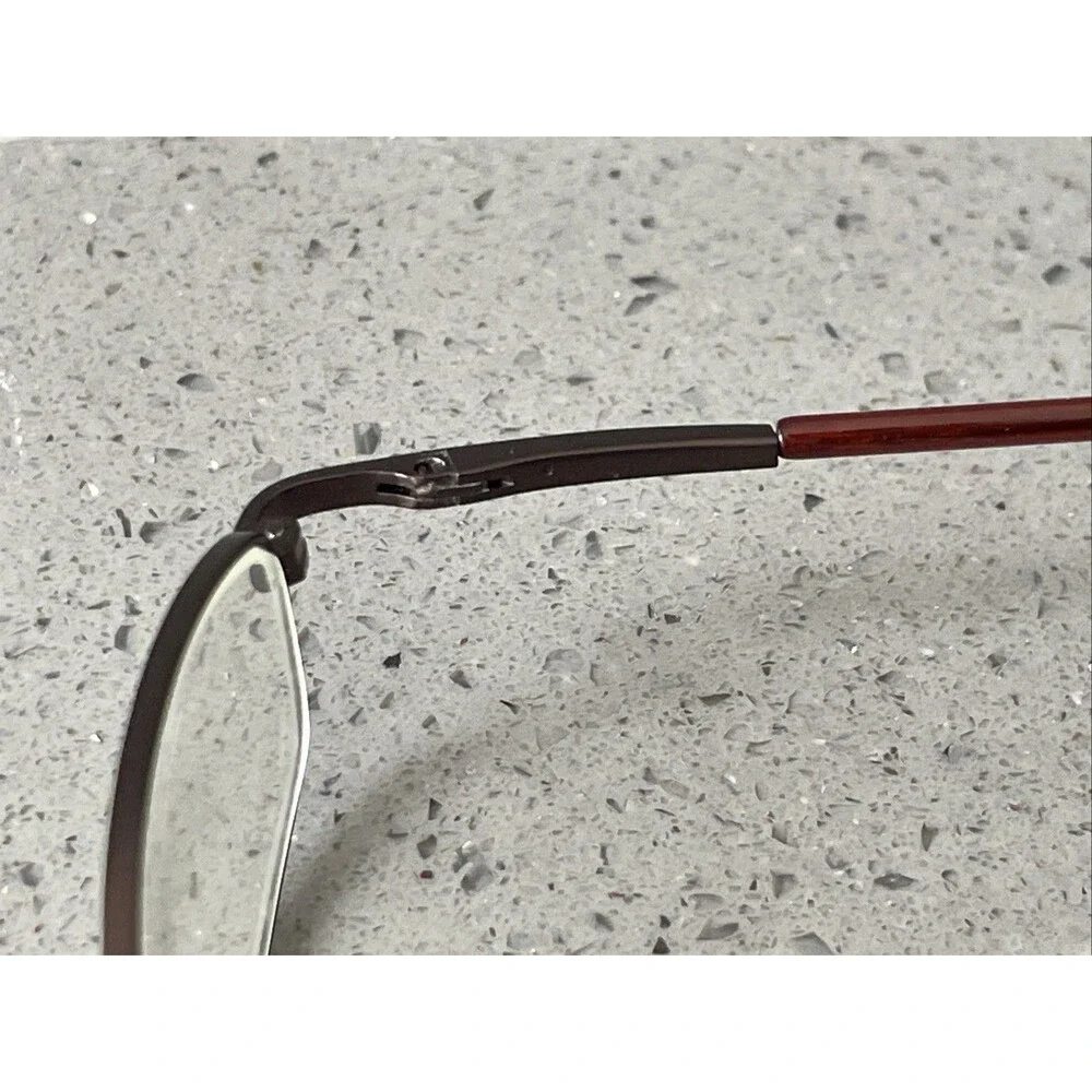Modern NINJA MATTE BROWN 46-18-135 Metal Full Rim Eyeglasses Frames ONLY Rectang